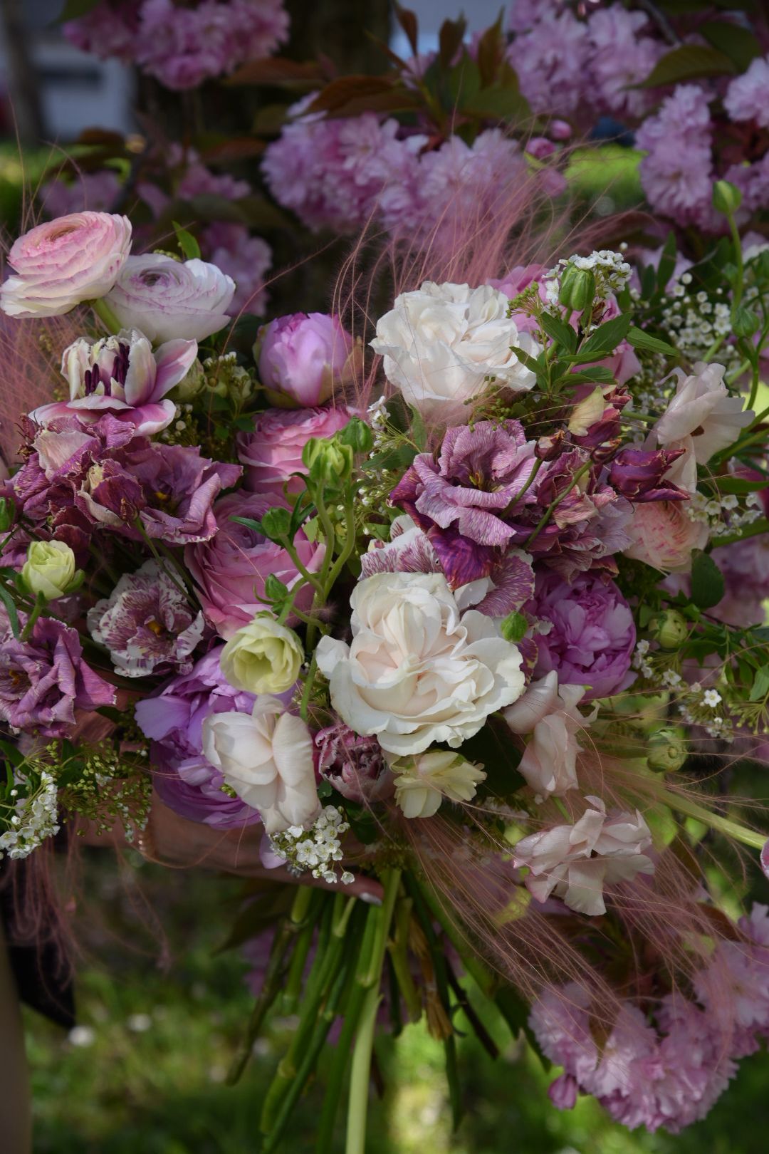 Gerbe de fleurs deuil